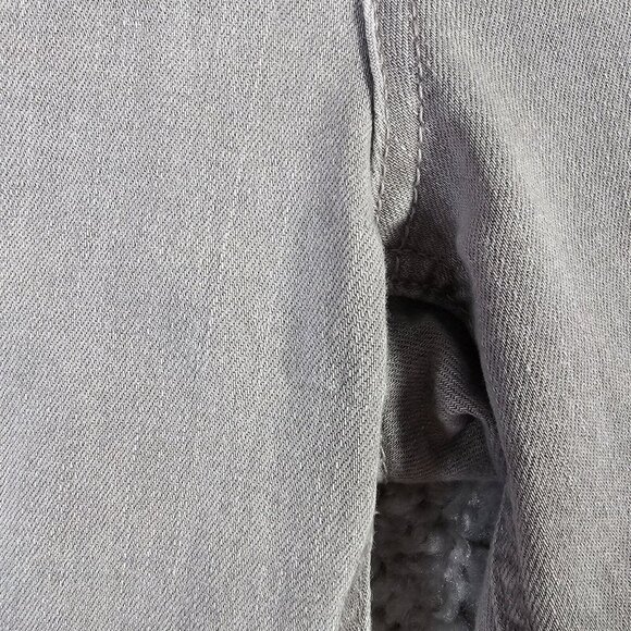 Democracy Women’s 6 Gray Ab Technology Skinny Jeans Stretch Raw Hem Embroidered - Picture 5 of 14